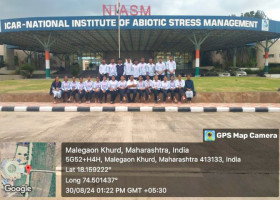 Visit to ICAR-NATIONAL INSTITUTE OF ABIOTIC STRESS MANAGEMENT, Malegaon, Baramati.