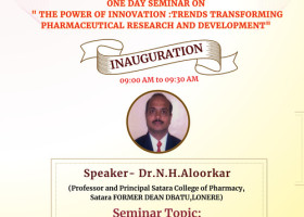 One-Day Seminar on THE POWER OF INNOVATION : Trends Transforming Pharmaceutical Research and Development by Dr. H. N. Aloorkar