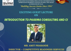 Guest Lecture on Introduction to Pharma Consulting and Competitive Intelligence by Mr. Amit Pharande  