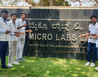 INDUSTRIAL VISIT AT MICRO-LABS BANGALORE