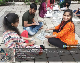 Students participated in Shri Ganesh Idol Making Competition