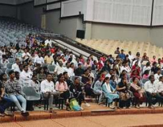 Students and parents present for the workshop conducted on Pharmacy Admission.