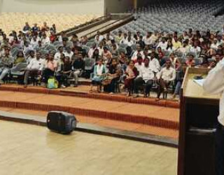 Students and parents present for the workshop conducted on Pharmacy Admission.