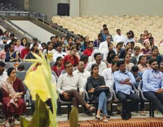 Students and parents present for the workshop conducted on Pharmacy Admission.