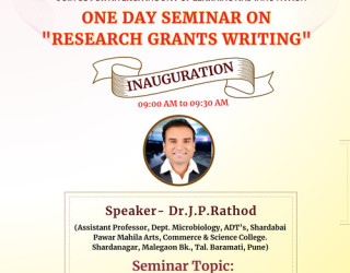 One-Day Seminar on Research Grants Writing by  Dr. J.P. Rathod