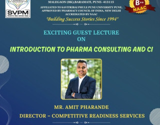Guest Lecture on Introduction to Pharma Consulting and Competitive Intelligence by Mr. Amit Pharande  