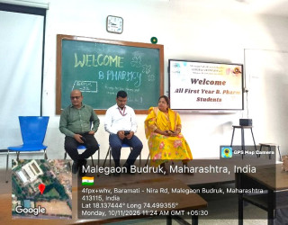 First Year B. Pharm Welcome Program at SVPM’s College of Pharmacy, Malegaon (Bk.)