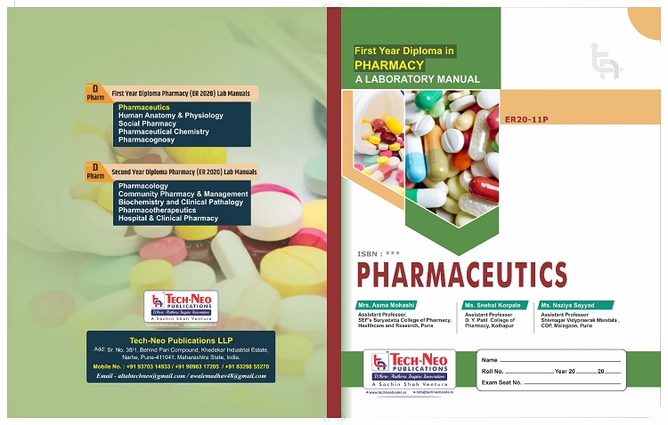 Publication of Prof. Naziya Sayyad's latest Pharmaceutics Book 