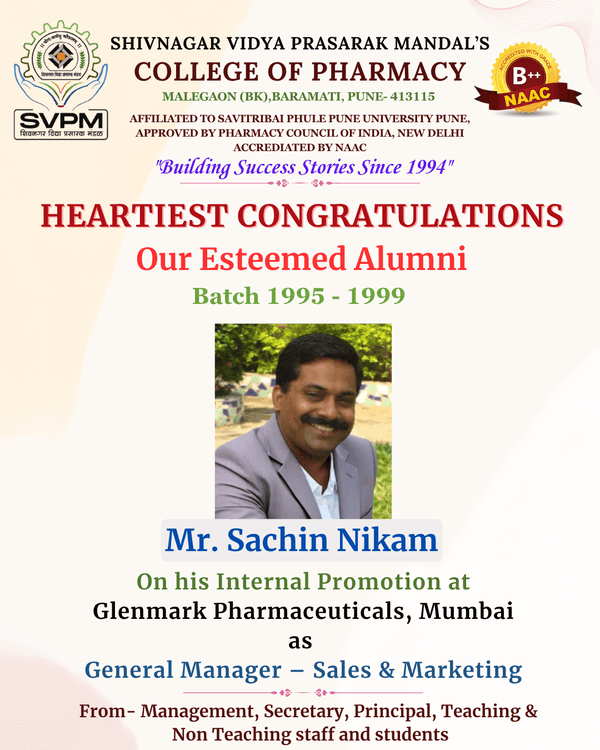 Heartiest Congratulations to our Esteemed Alumni for Promotion