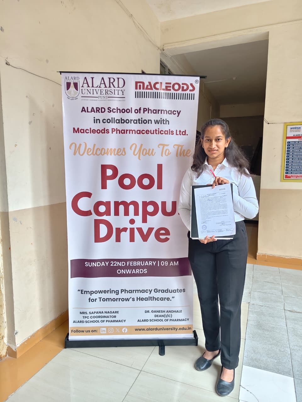 Final Year Students Placed at MacLeods