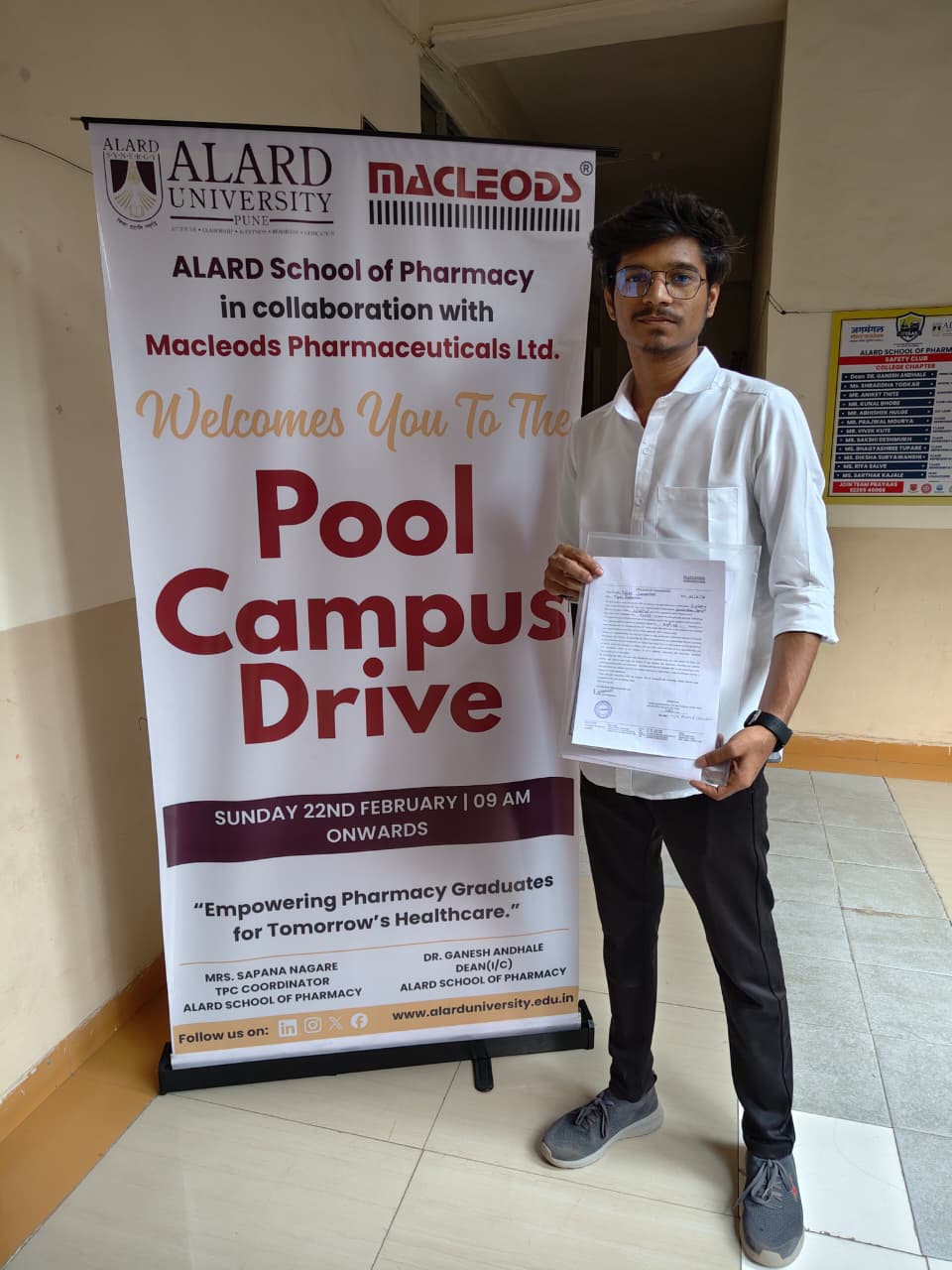 Final Year Students Placed at MacLeods